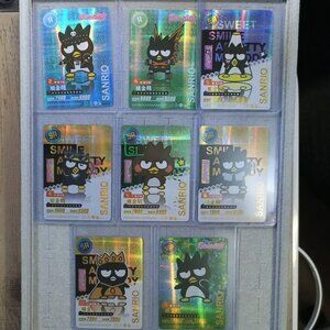 Sanrio Batz-Maru Wave 6 Booser Set - 8 Piece With Top Load Sleeve
